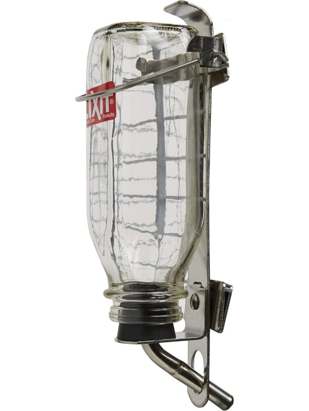 Deluxe Heavy-Duty Glass Water Bottle for Birds, Dogs & Small Pets - 32oz